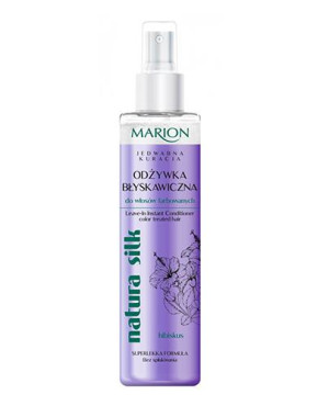 Marion Jedwabna Kuracja Natura Silk Błyskawiczna odżywka do włosów farbowanych, 150 ml