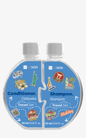 Hiskin Puzzle Travel, szampon do włosów, 90 ml, odżywka, 90 ml