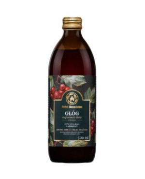 Herbal Monasterium, naturalny sok z głogu z witaminą C, 500 ml