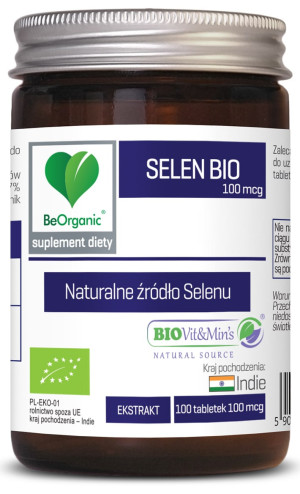 BeOrganic, Selen BIO 100 mcg, tabletki, 100 sztuk