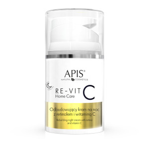 Apis Re-Vit C Home Care, odbudowujący krem na noc z retinolem i witaminą C, 50 ml