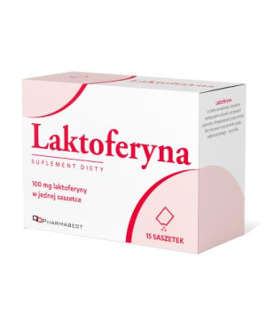 Laktoferyna, proszek w saszetkach, 15 sztuk