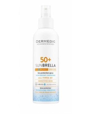 Dermedic, Sunbrella, Spray ochronny do ciała SPF 50+, 150 ml