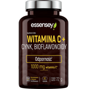 Essensey Witamina C + Cynk, Bioflawonoidy, kapsułki, 90 sztuk