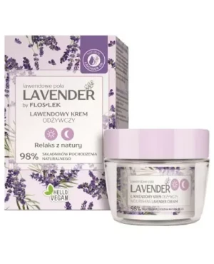 Flos-Lek Lavender Lawendowe Pola lawendowy krem odżywczy na dzień i na noc 50 ml
