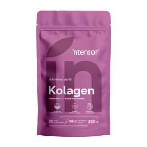 Intenson Kolagen + Witamina C + Kwas hialuronowy, 250 g