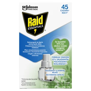 Raid Essentials, Płyn do urządzenia przeciw komarom 45 nocy, 27 ml