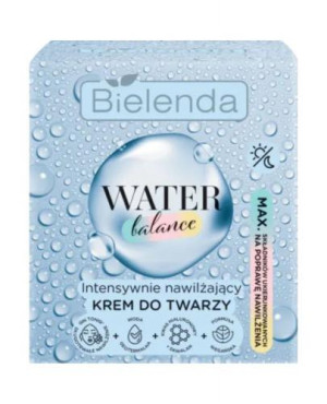 Bielenda Water Balance, intensywnie nawilżający krem do twarzy, 50 ml