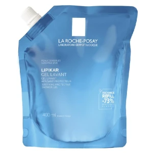 La Roche-Posay Lipikar Gel Delikatny żel pod prysznic, dla skóry wrażliwej, suchej i skłonnej do podrażnień, Refill, 400 ml
