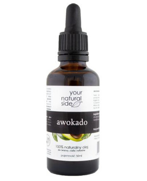 Your Natural Side Awokado 100% naturalny olej do twarzy, ciała i włosów, 50 ml
