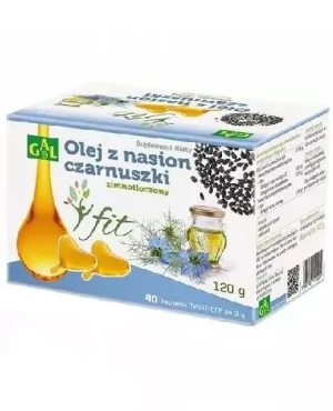 GAL Zimnotłoczony olej z nasion czarnuszki FIT 3g x 40 kapsułek