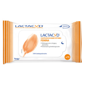 LACTACYD FEMINA Chusteczki do higieny intymnej - 15 szt.