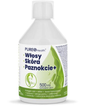 PUREO Health Kolagen Włosy, Skóra, Paznokcie+, 500 ml