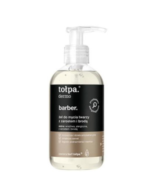TOŁPA DERMO MEN BARBER Żel do mycia twarzy z zarostem i brodą - 150 ml