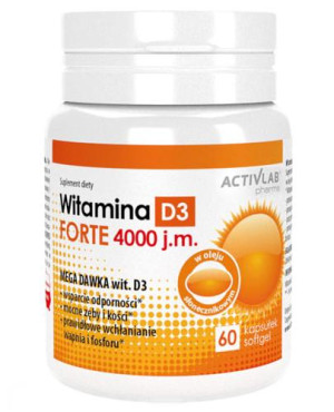 Activlab Witamina D3 Forte 4000 j.m., kapsułki, 60 sztuk