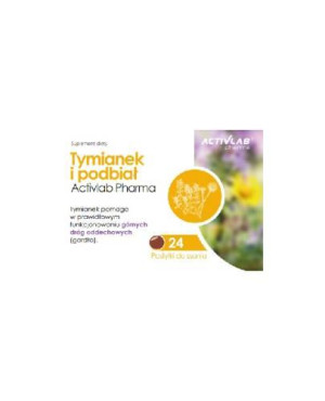 Activlab Pharma Tymianek i podbiał, pastylki do ssania, 24 sztuki