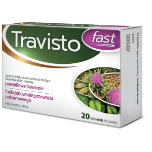 Travisto fast, tabletki do ssania, 20 sztuk