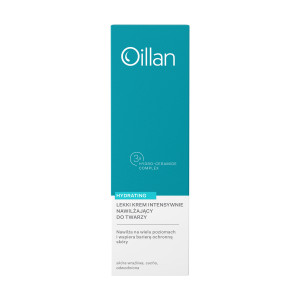 Oillan Hydrating, lekki krem intensywanie nawilżający do twarzy, 50 ml