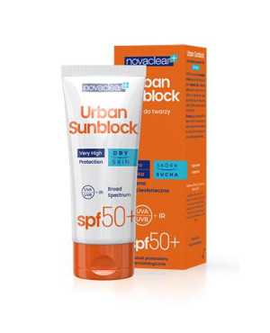 Novaclear Urban Sunblock Krem ochronny do skóry suchej SPF 50+, 40 ml