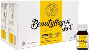 Beautyllagen, shot o smaku mango, 30 x 30 ml