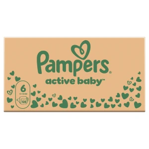 Pampers Active baby, pieluszki rozmiar 6 13 - 18 kg, 128 sztuk
