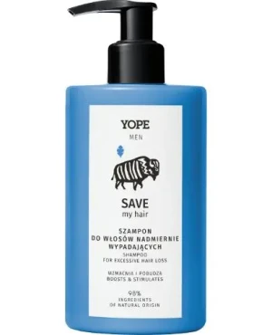Yope Men Save My Hair Szampon na nadmierne wypadanie włosów, 300 ml