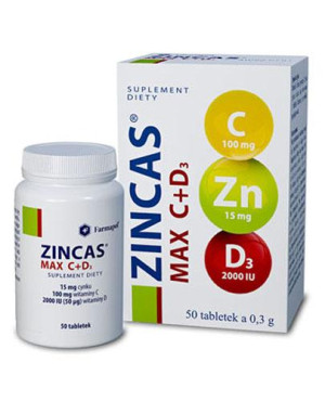 Zincas Max C + D3 - 50 tabl.