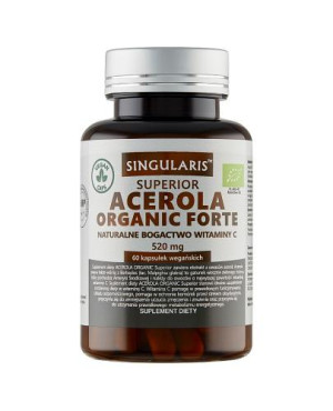 Singularis Superior Acerola Organic Forte 520 mg, 60 kapsułek