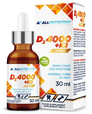 Allnutrition D3 4000+K2 Drops, 30 ml