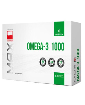 COLFARM Max Omega-3 1000 - 60 kaps. - cena, dawkowanie, opinie