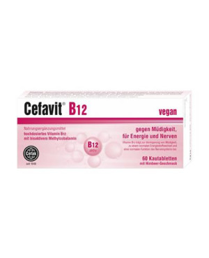 Cefavit B12, 60 tabl. do żucia, cena, opinie, właściwości