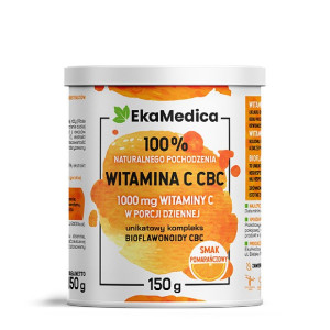 EkaMedica, Witamina C CBC pomarańczowa, proszek, 150 g