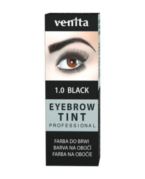 Venita, profesjonalna henna do brwi w proszku, 1.0 Czarna, 13 g