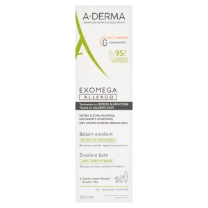 A-Derma Exomega Allergo Balsam emolient przeciw drapaniu, skóra sucha, 200 ml