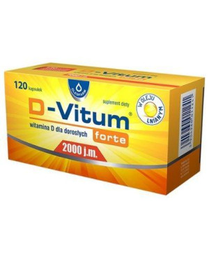D-VITUM FORTE Witamina D dla dorosłych 2000 j.m. - 120 kaps.