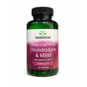 Swanson Glukozamina Chondroityna & MSM, tabletki, 120 sztuk