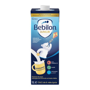 Bebilon Junior Gotowa do picia wzbogacona formuła na bazie mleka od 2. do 6. roku życia, 1 L
