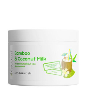 NACOMI Piankowy peeling o zapachu bambusa i mleka kokosowego, 180 ml