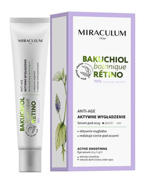 Miraculum Bakuchiol Botanique Retino Anti-Age Aktywne wygładzenie Serum pod oczy na dzień/noc - 20 ml