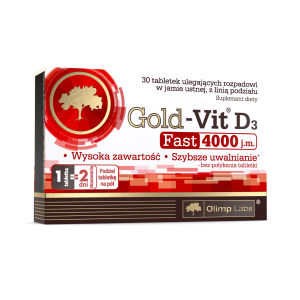 Olimp, Gold-Vit D3 Fast 4000 IU, tabletki, 30 sztuk