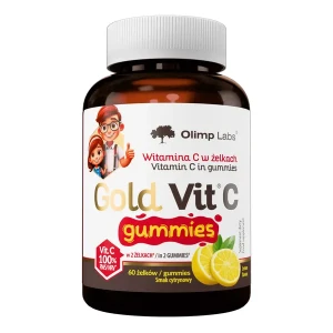 Olimp Labs, Gold Vit C Gummies smak cytrynowy, żelki, 60 sztuk