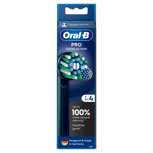 Oral-B Pro Cross Action Black Końcówki do szczoteczek elektrycznych, 4 sztuki