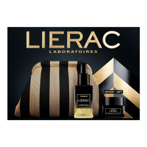 Zestaw Lierac Premium, serum regenerujące, 30 ml + krem pod oczy, 20 ml + kosmetyczka