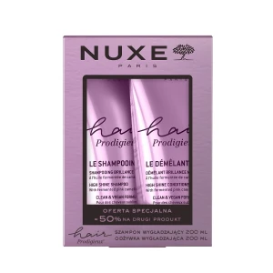 Nuxe Hair Prodigieux, Zestaw wygładzający szampon, 200 ml + wygładzająca odżywka, 200 ml