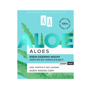 AA Aloes 100% Aloe Vera Extract krem dzienno-nocny odżywczo-nawilżający, 50 ml