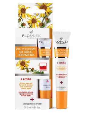 FLOS-LEK ARNIKA Żel pod oczy na sińce i obrzmienia - 15 ml