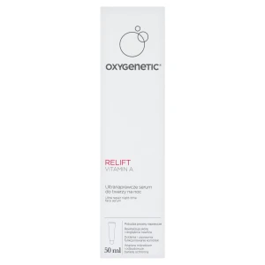 Oxygenetic Relift vitamin A, ultranaprawcze serum do twarzy na noc, 50 ml