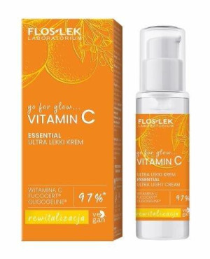 Floslek Laboratorium Go For Glow… Vitamin C Krem na dzień i na noc ultra lekki, 30 ml