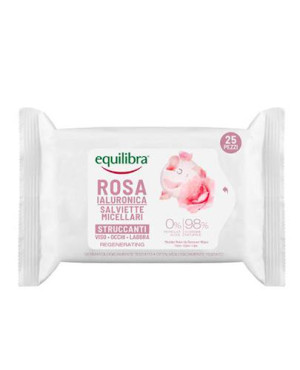 Equilibra Rosa Różane micelarne chusteczki do demakijażu, 25 sztuk