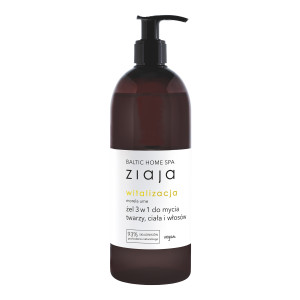 Ziaja Baltic Home Spa Witalizacja, Żel 3w1 Do mycia twarzy ciała i włosów, 500 ml
